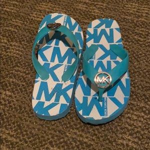 Michael kors flip flops little girls size 1.5